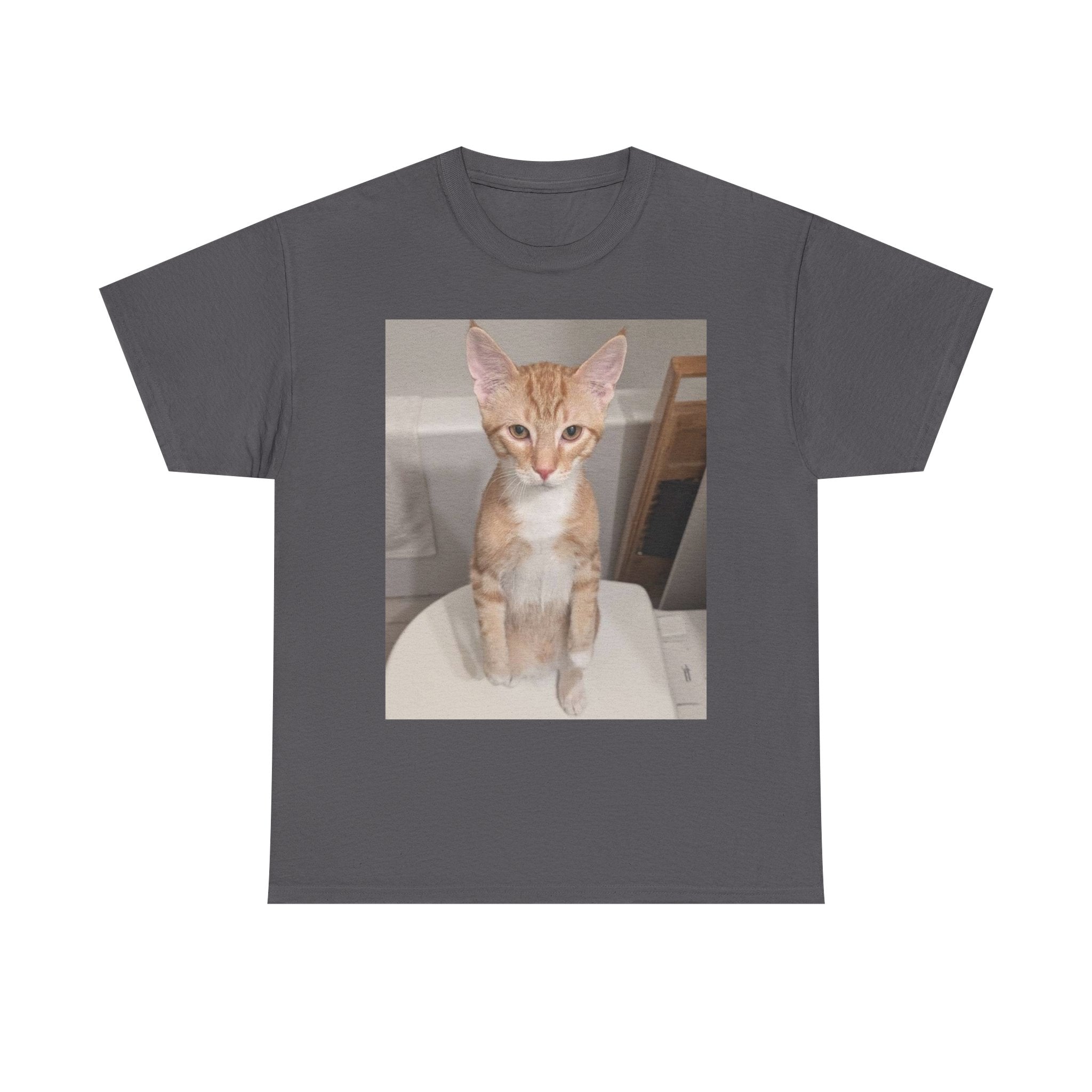 Cute Cat Graphic Tee, (PEKOE) Unisex Cotton T-Shirt, Cat Lover Gift, Fun Pet Apparel, Everyday Wear, Unique Animal Shirt