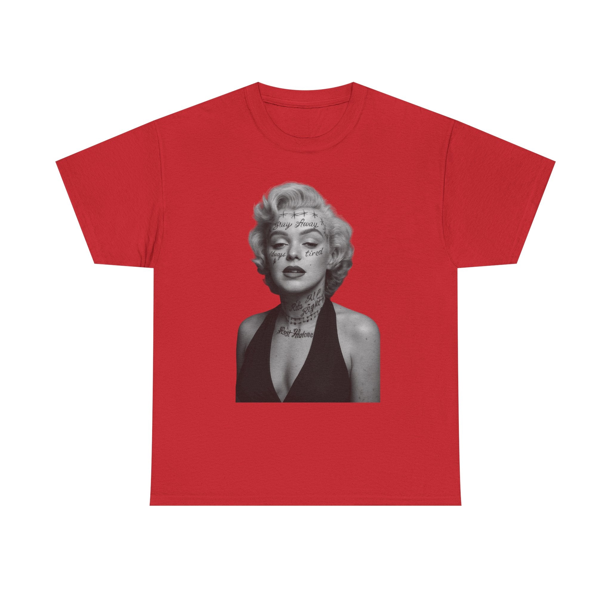 Marilyn Monroe X Post Malone Vintage Tee, Retro Graphic T-Shirt, Unisex Cotton Style, Perfect for Casual Wear or Gifts, Adult Fashion