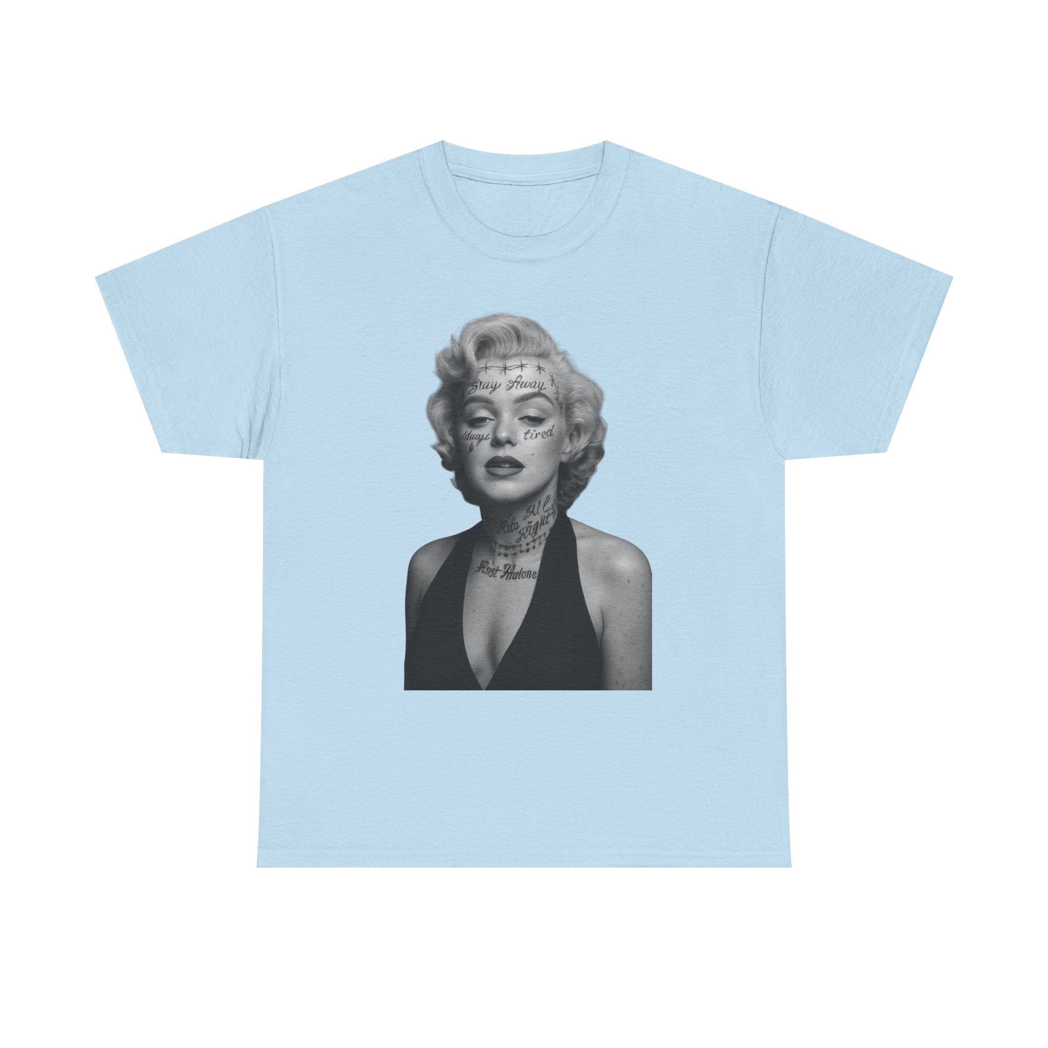 Marilyn Monroe X Post Malone Vintage Tee, Retro Graphic T-Shirt, Unisex Cotton Style, Perfect for Casual Wear or Gifts, Adult Fashion