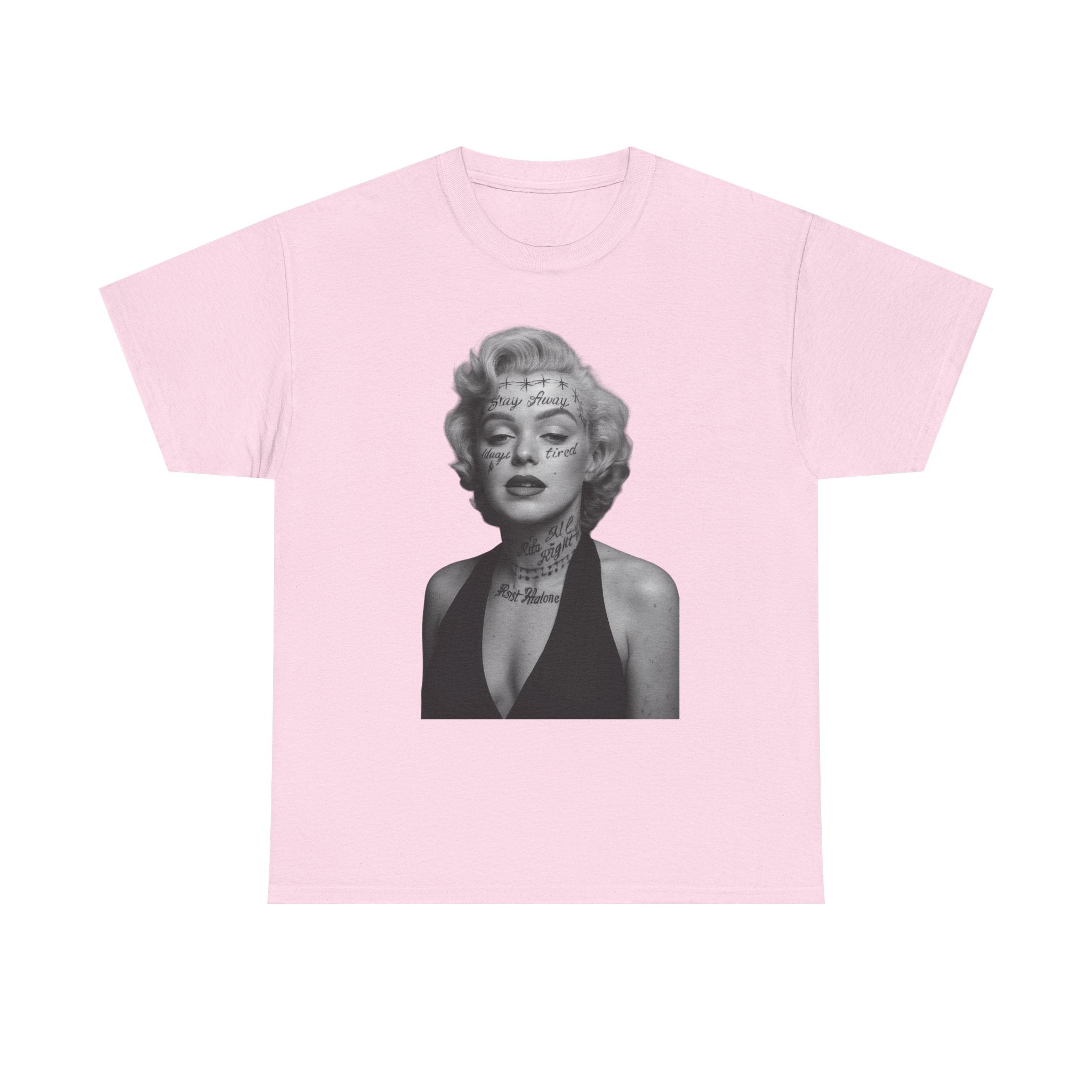 Marilyn Monroe X Post Malone Vintage Tee, Retro Graphic T-Shirt, Unisex Cotton Style, Perfect for Casual Wear or Gifts, Adult Fashion