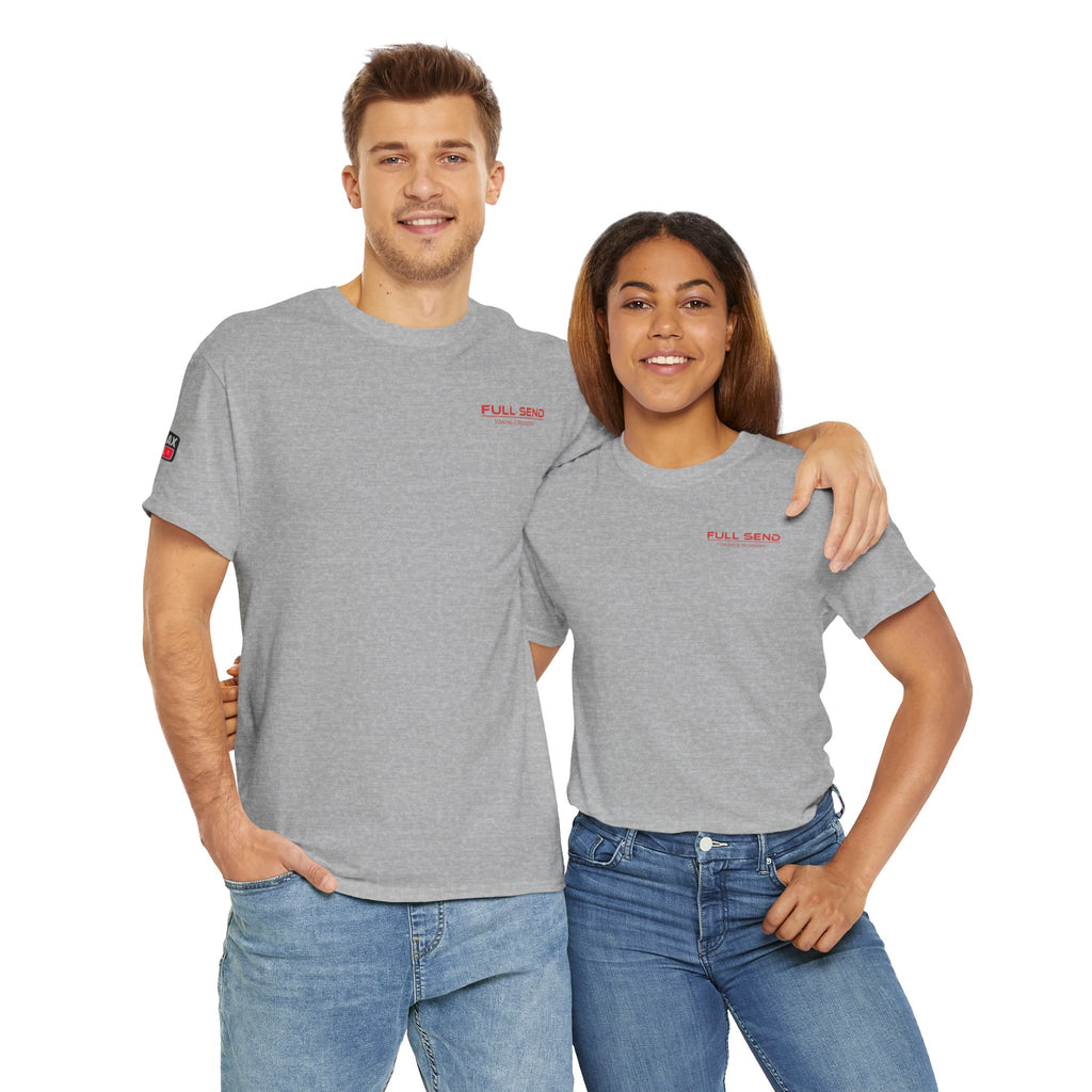 Full Send Towing Unisex Heavy Cotton Tee - Perfect for Car Enthusiasts, Casual Wear, Recovery Services, Gifts, Weekend Outings