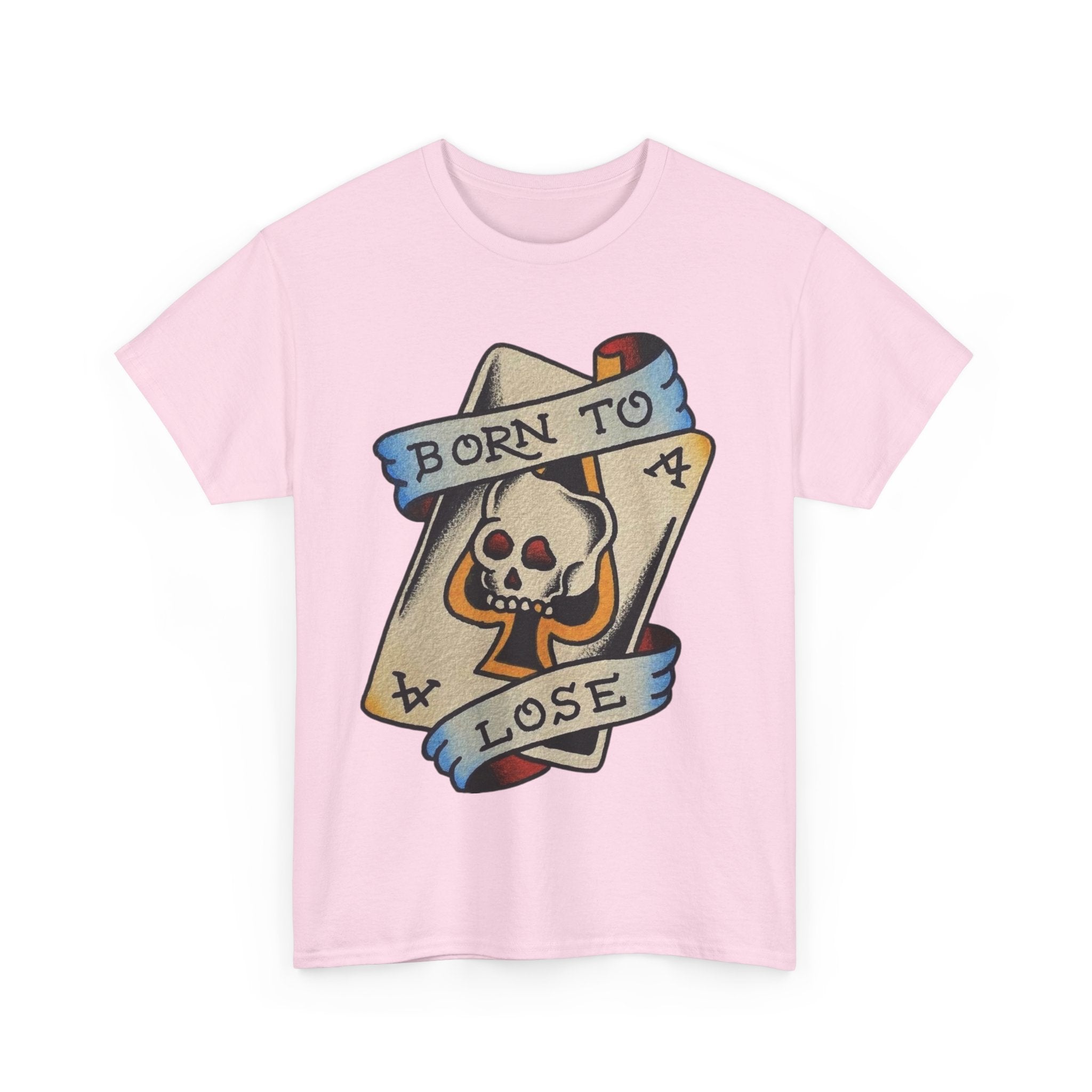 Skull Graphic Tee, Born to Lose Unisex T-Shirt, Casual Streetwear, Gift for Gamblers, Unique Fashion Statement, Halloween Apparel