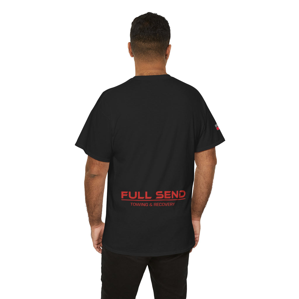 Full Send Towing Unisex Heavy Cotton Tee - Perfect for Car Enthusiasts, Casual Wear, Recovery Services, Gifts, Weekend Outings
