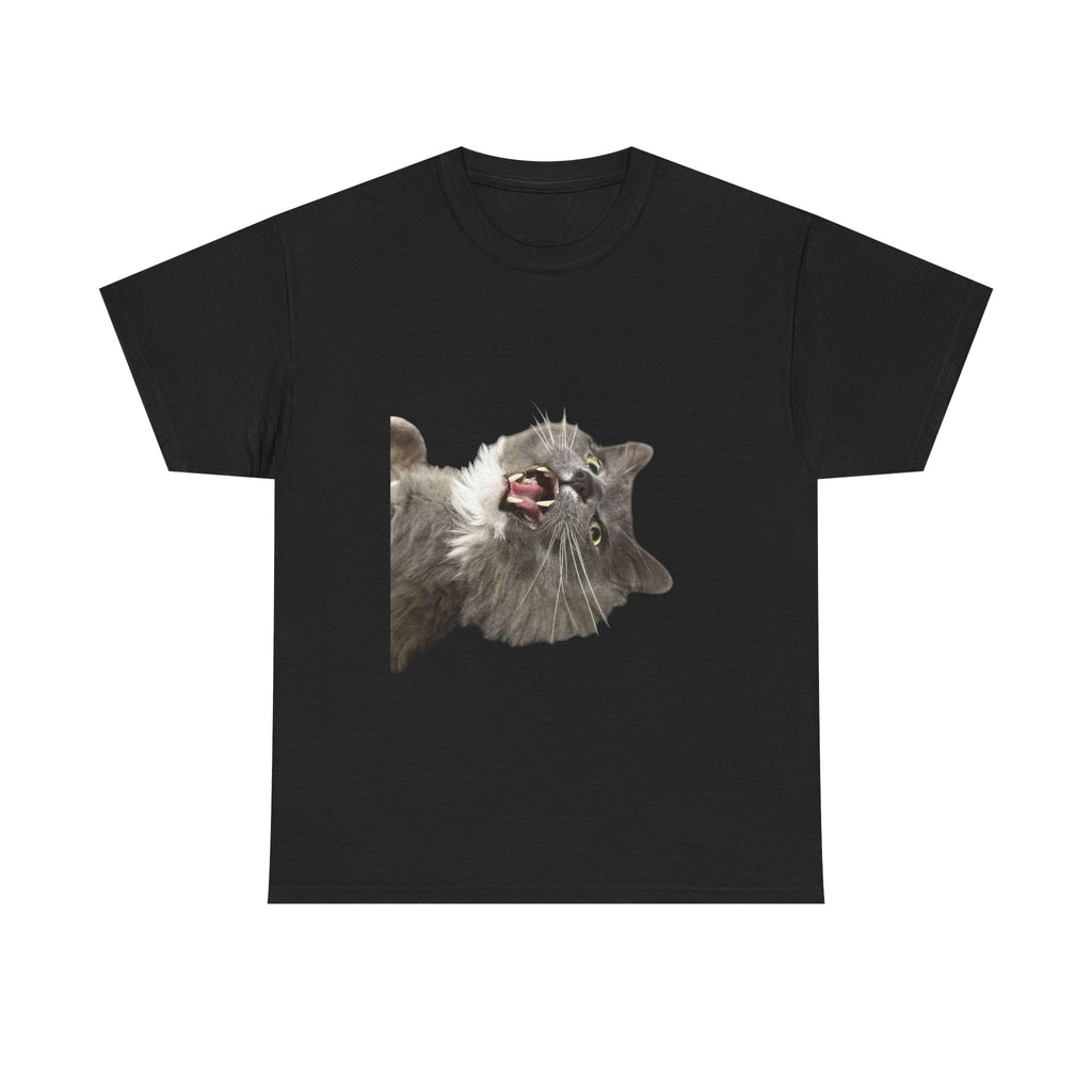 Chakra Cat Tee - Unisex Heavy Cotton T-Shirt, Trendy Graphic Tee, Cat Lovers Gift, Spiritual Vibe Shirt, Fun Everyday Wear