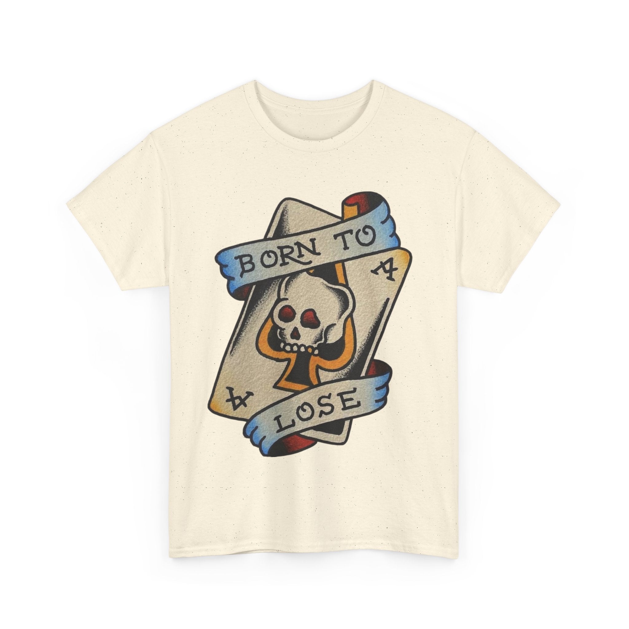Skull Graphic Tee, Born to Lose Unisex T-Shirt, Casual Streetwear, Gift for Gamblers, Unique Fashion Statement, Halloween Apparel