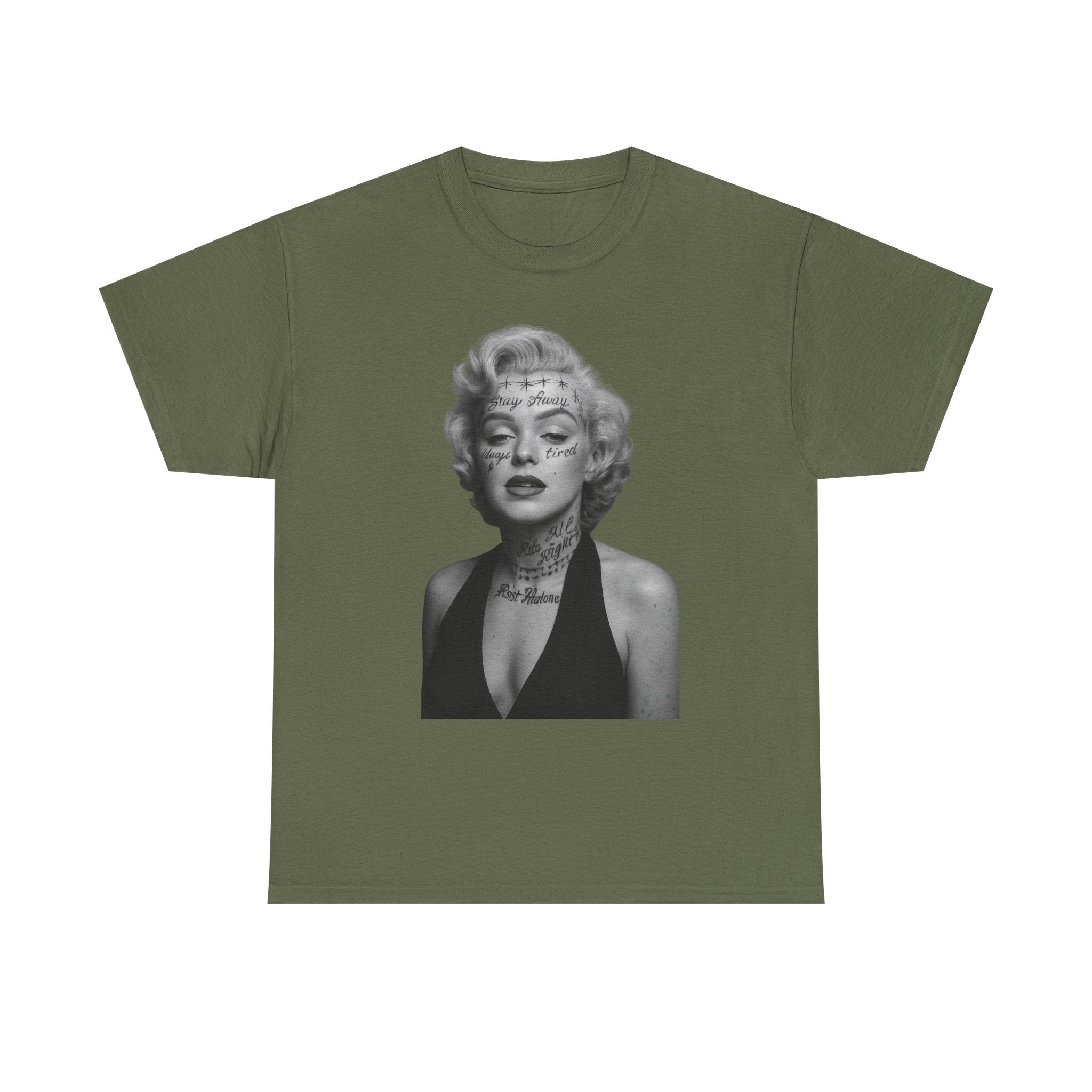 Marilyn Monroe X Post Malone Vintage Tee, Retro Graphic T-Shirt, Unisex Cotton Style, Perfect for Casual Wear or Gifts, Adult Fashion