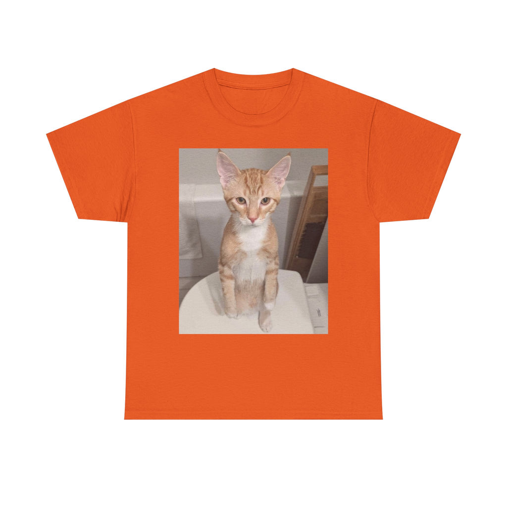 Cute Cat Graphic Tee, (PEKOE) Unisex Cotton T-Shirt, Cat Lover Gift, Fun Pet Apparel, Everyday Wear, Unique Animal Shirt