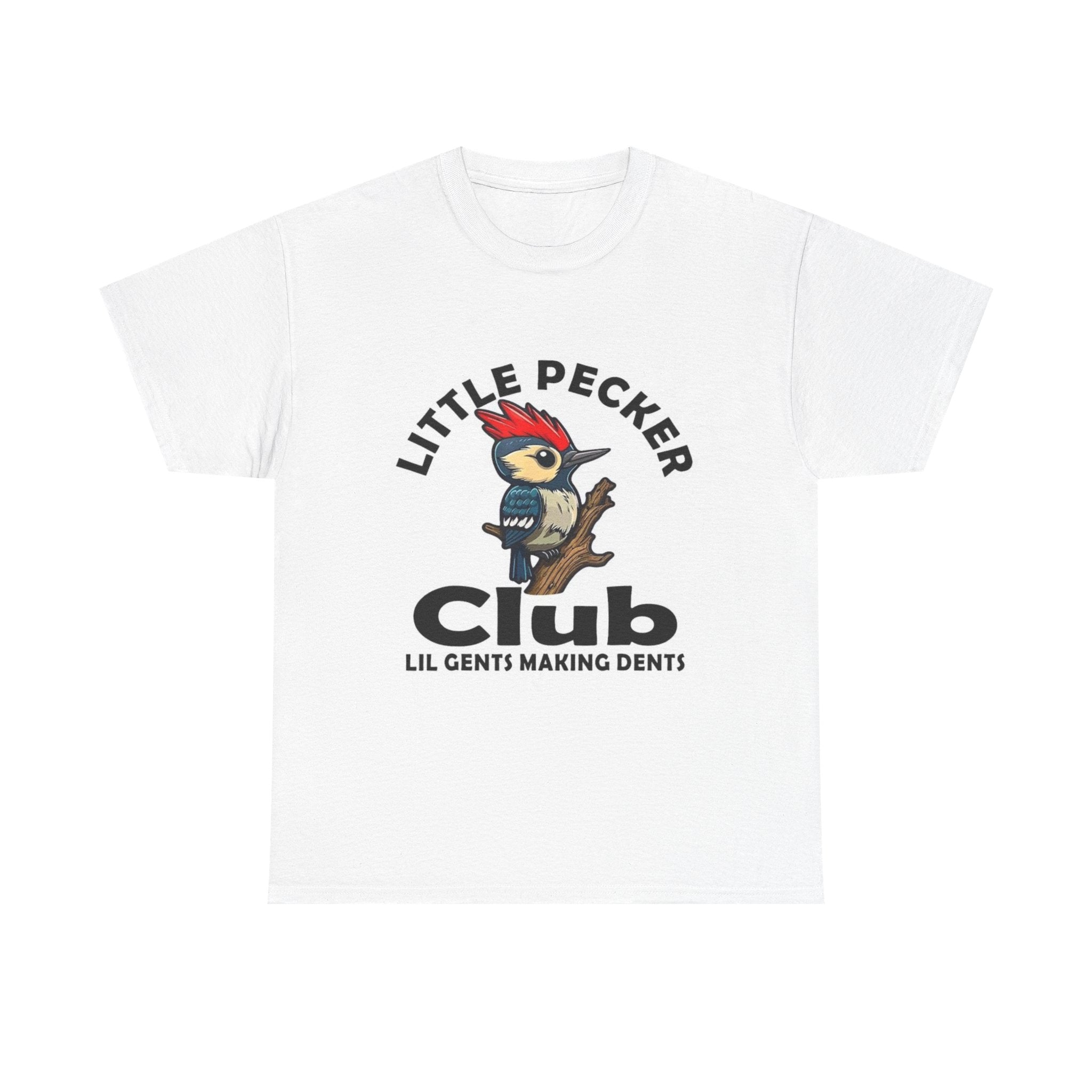 Little Pecker Club Unisex Tee, Fun Graphic T-Shirt, Gift for Bird Lovers, Casual Wear, Humor Apparel, Unique Birthday Gift