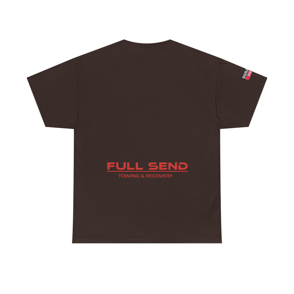 Full Send Towing Unisex Heavy Cotton Tee - Perfect for Car Enthusiasts, Casual Wear, Recovery Services, Gifts, Weekend Outings