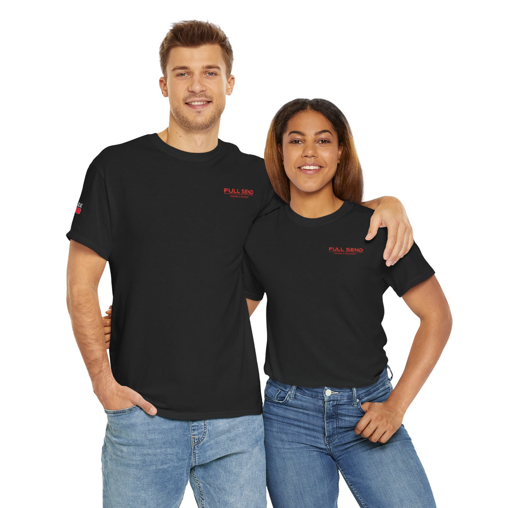 Full Send Towing Unisex Heavy Cotton Tee - Perfect for Car Enthusiasts, Casual Wear, Recovery Services, Gifts, Weekend Outings