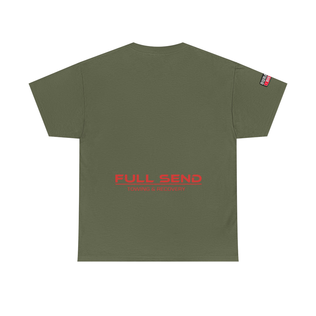 Full Send Towing Unisex Heavy Cotton Tee - Perfect for Car Enthusiasts, Casual Wear, Recovery Services, Gifts, Weekend Outings